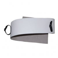 Onderlegger, borst, wit leer Fries fries-onderlegger-witleer